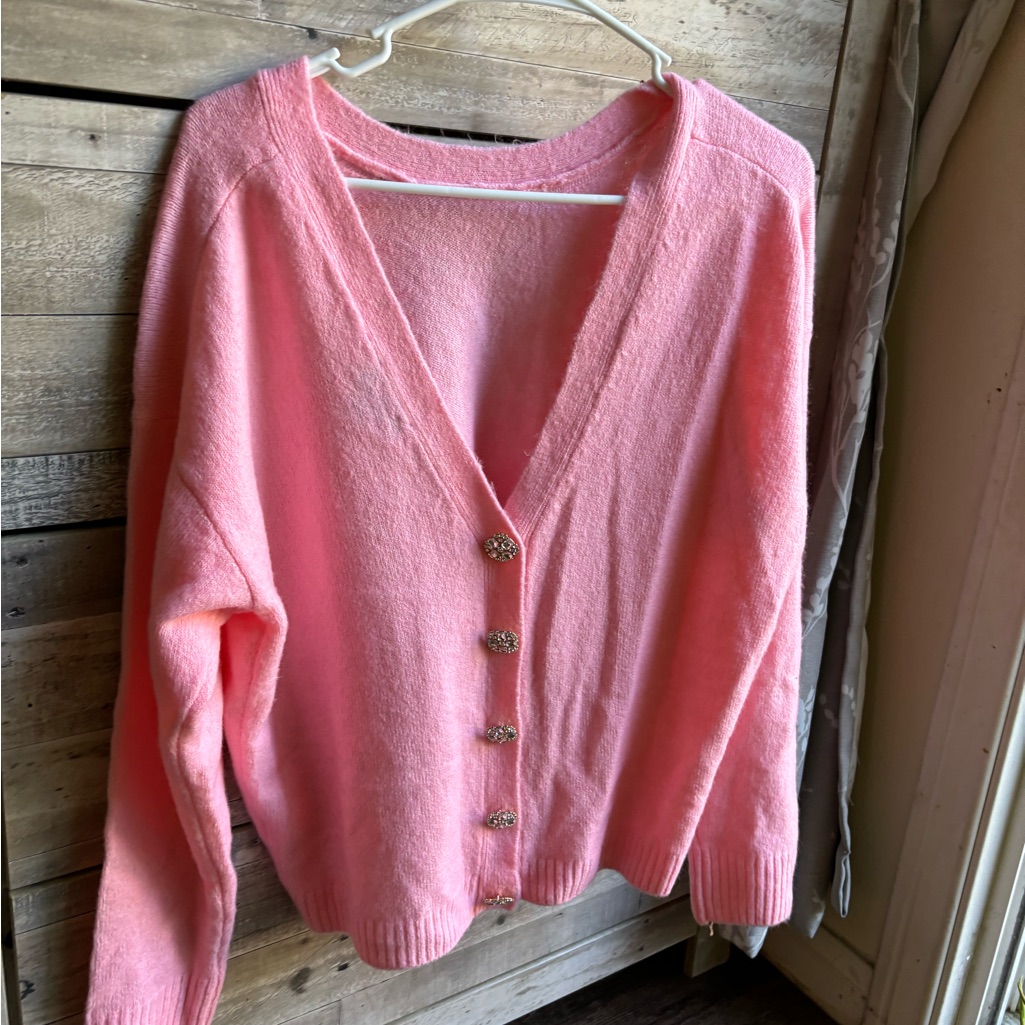 Cece Button Back Sweater
